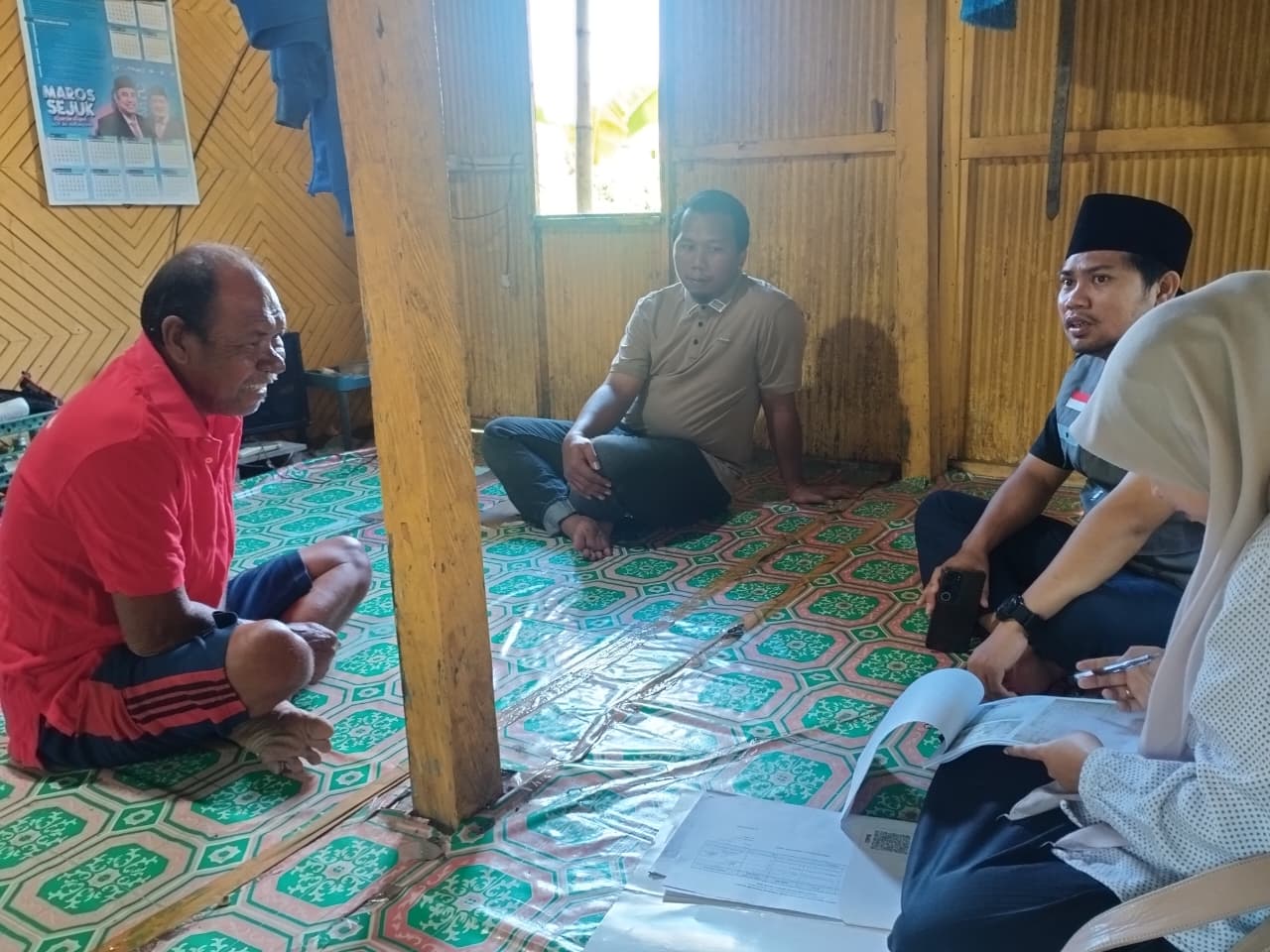 BAZNAS Kabupaten Maros Verifikasi Langsung Calon Penerima Bantuan di Desa Borimasunggu