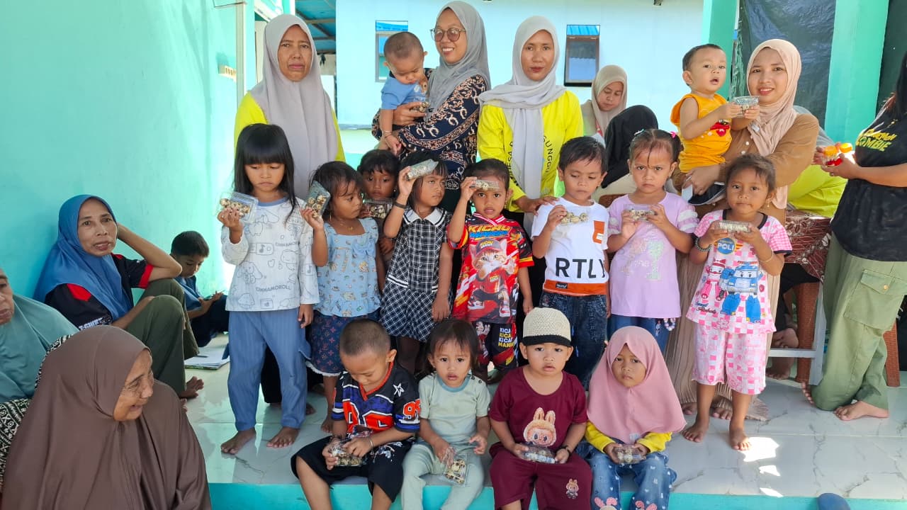 Posyandu Sehidup Dusun Borongkalukua Gelar Pelayanan Kesehatan dan Pemberian PMT